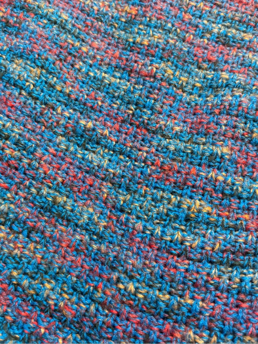 Mermaid Tail Blanket Blue Multicolor Cozy Knit Fish Tail Throw - Picture 9 of 11